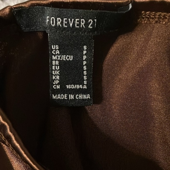 Forever 21 Strappy Brown Ruched Dress - Picture 4 of 4